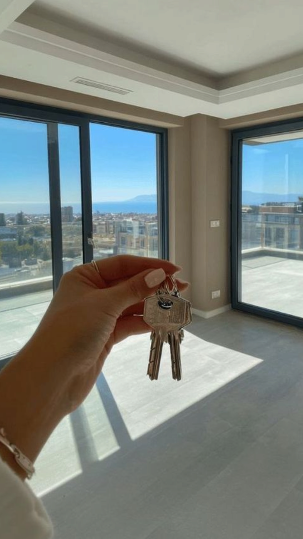 New home keys with ocean view